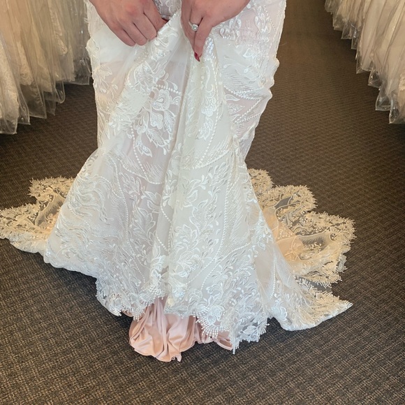 Fit & Flare Wedding Dress-Never Worn - Picture 2 of 9